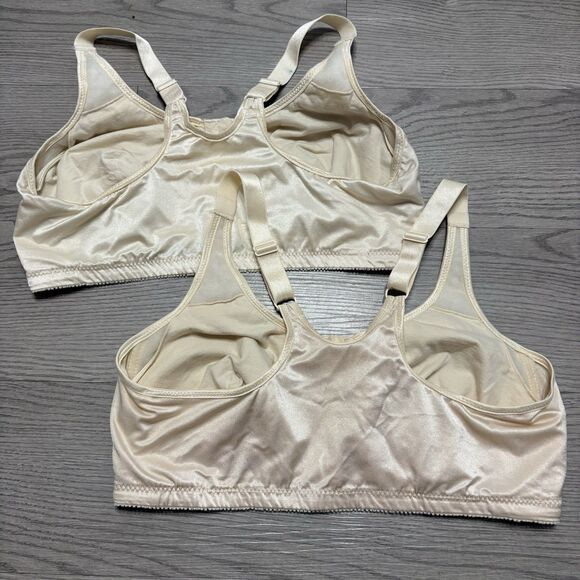 Vintage Front Closure Beige Roses Size 40C ABC Intimates - Picture 6 of 8